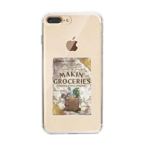 iPhone 8 Plus Makin Groceries Premium Şeffaf Silikon Kılıf
