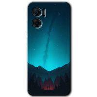 Xiaomi Redmi 10 5G HD Baskılı Kılıf + 9D Tam Ekran Koruyucu - Night Fores Mount