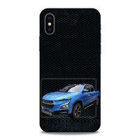 Lopard Apple iPhone XS Uyumlu Kılıf PickUpX (21) Koruyucu Kapak Parliement Mavi