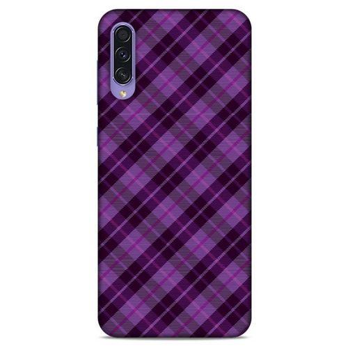 Samsung Galaxy A50s Uyumlu Kılıf Mor Delisi (27) Tasarımlı Kılıf Ekoseli