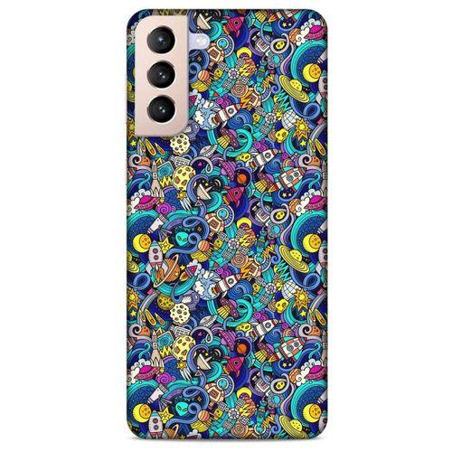 Lopard Samsung Galaxy S21 Plus Uyumlu Kılıf Graffitix (49) Ultra Silikon Kılıf