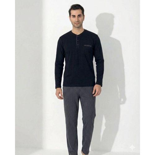 Boyraz 0404 Erkek Uzun Kol Pijama Takımı