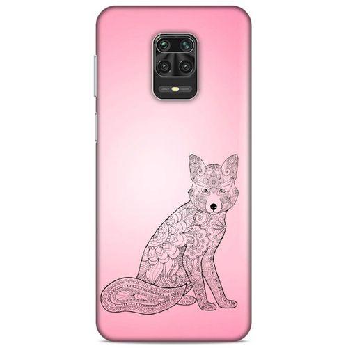 Lopard Xiaomi Redmi Note 9S Uyumlu Kılıf Tattoo's (42) Rugged Armor Kılıf Pembe Dövme
