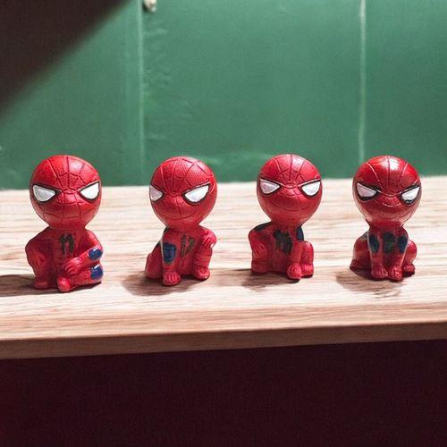 4 ADET SPIDERMAN ÖRÜMCEK ADAM BİBLO DEKORATİF BİBLO NOEL SÜSLERİ YILBAŞI HEDİYELERİ VİTRİN DEKOR