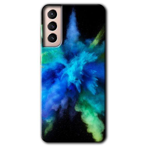 MRCİLETİSİM Samsung Galaxy S21 Kılıf HD Desen Baskılı Arka Kapak + Temperli Cam - Karışım 1