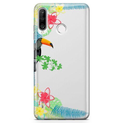 Huawei P30 Lite 2020 Kılıf Tukan Kuşu Arka Kapak Koruma Desenli Full Koruyucu