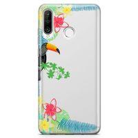 Huawei P30 Lite 2020 Kılıf Tukan Kuşu Arka Kapak Koruma Desenli Full Koruyucu