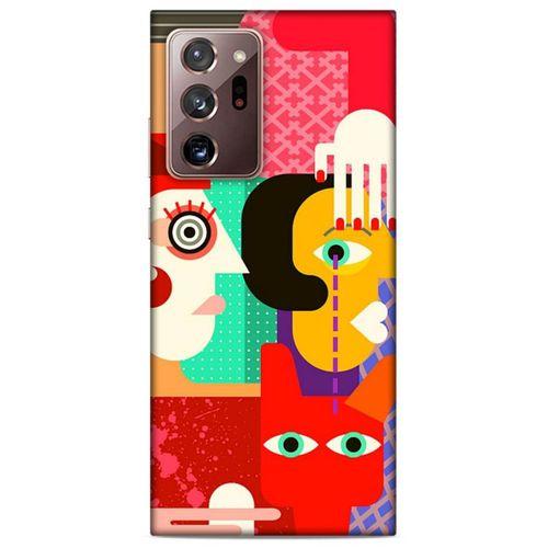 Lopard Samsung Galaxy Note 20 Ultra Uyumlu Kılıf Soyut Sanat (15) Baskılı Antişok Kılıf