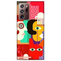 Lopard Samsung Galaxy Note 20 Ultra Uyumlu Kılıf Soyut Sanat (15) Baskılı Antişok Kılıf