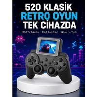 2025 A Kalite S10 Gamepad 520 Oyunlu Tv Bağlantılı Retro Atari Konsolu Yeni Nesil