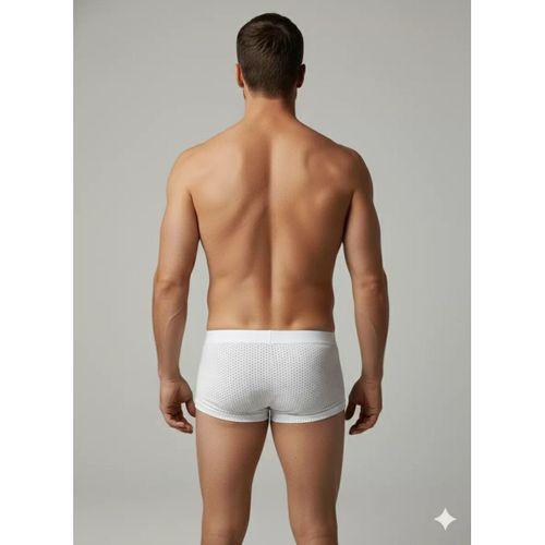 Erkek Beyaz File Boxer