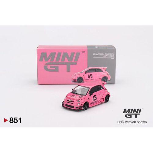 Mini GT Abarth 595 Lb-Works x Abas Works Pink 851