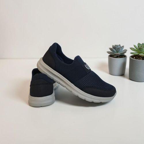 Black Sea 527 Lacivert-Gri Bağacaksız Hafif Fuspetli Ortapedik Spor Ayakkabı