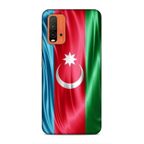 Xiaomi Redmi 9T Uyumlu Kılıf Azarbaijan (36) Glitter Kılıf Tam Bayrak