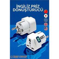 Modacar İngiliz ve Amerikan Fişi Dönüştürücü - Priz Dönüştürücü 2 ADET