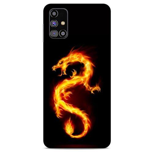 Samsung Galaxy M31s Kılıf Dragons (26) Tpu Silikon Kılıf Tatoo Ateş Ejderhası