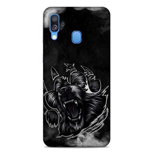 Lopard Samsung Galaxy A40 Uyumlu Kılıf Tattoo's (19) Kılıfları Siyah