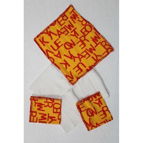 7 Adet Erkek Bebek Ağız Silme Mendili 100% Pamuk