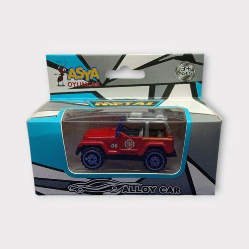 Küçük Metal İtfaiye Araçları 7 Cm - Jeep