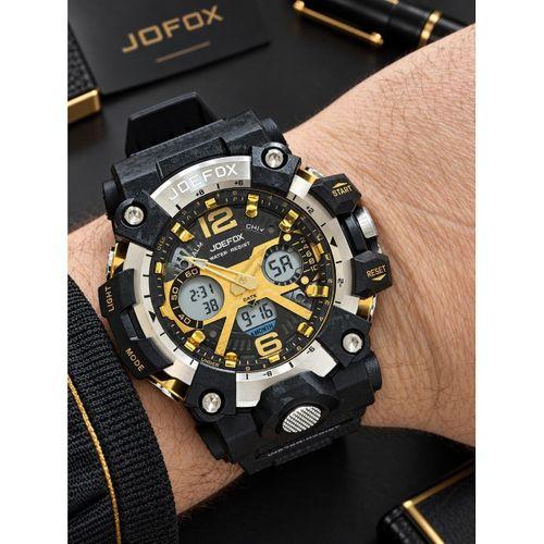 Joefox Digital Ve Analog 2 Yıl Garantili Kronmetre+Takvim+Alarm+Aydınlatma Erkek Kol Saati JOE.Y4