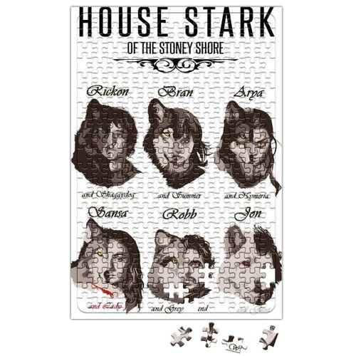 Game of Thrones Stark Children and Wolves Puzzle