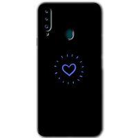 MRCİLETİSİM Samsung Galaxy A20s Kılıf HD Desen Baskılı Arka Kapak + Temperli Cam - Heart Strokes