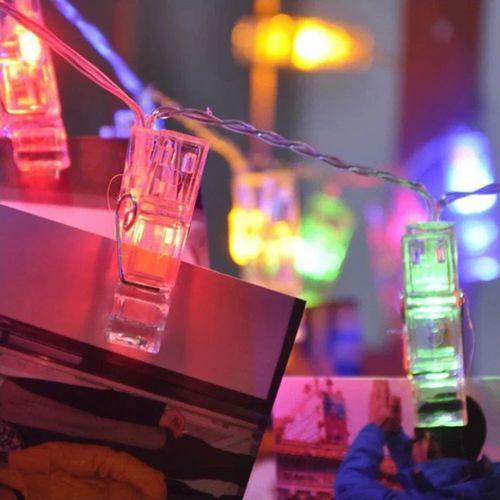 Greyder Gd972 Şerit Pilli Aydınlatma 2 Metre 10 Adet Rgb Mandal Led