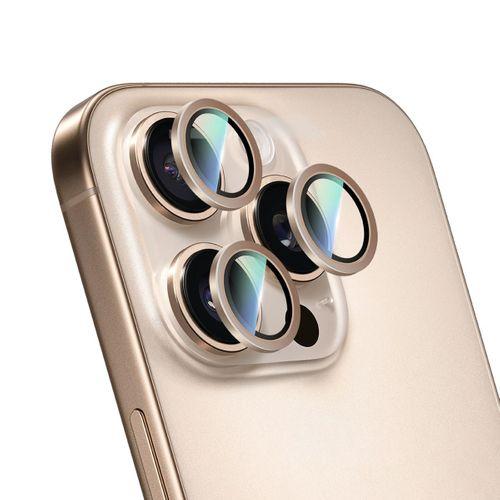 Apple iPhone 16 Pro CaseWorld Alloy Serisi Oleofobik Anti Reflective Kamera Lens Koruyucu