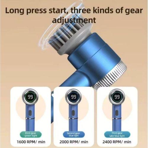 Sepetinegelsin Profesyonel 5i 1 Arada Şarjlı Temizlik Fırçası