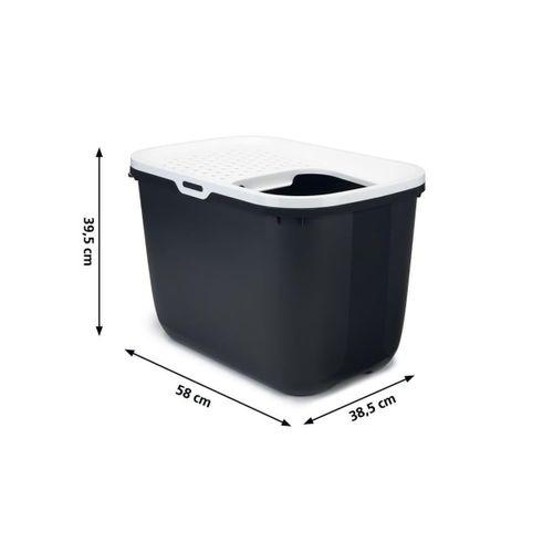 Beeztees Kapalı ve Derin Kedi Tuvaleti, Gri, 58x38,5x39,5cm