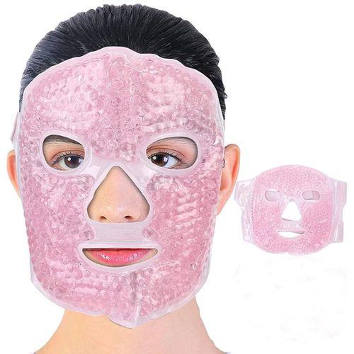 Terapi Jel Yüz Maskesi Soğuk Ve Sıcak Boncuklu Ayarlanabilir Maske (pembe)