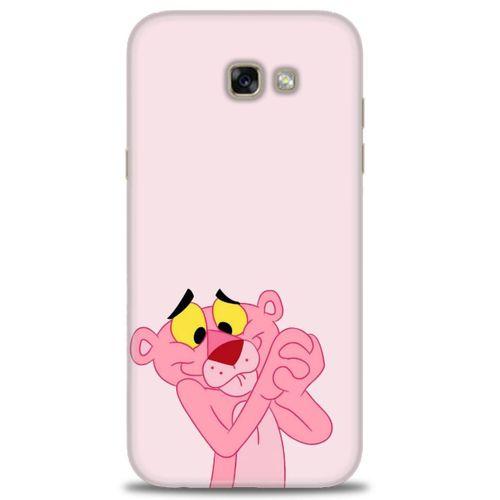 Samsung Galaxy A7 2017 / A720 Kılıf HD Baskılı Kılıf - Pembe Panter + Tam Ekran Koruyucu