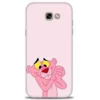 Samsung Galaxy A7 2017 / A720 Kılıf HD Baskılı Kılıf - Pembe Panter + Tam Ekran Koruyucu