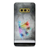 Samsung Galaxy S10e Kılıf Desenli Özel Seri Tüyler (38) Neo Hybrid Kılıf