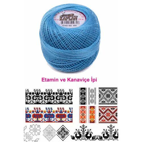 Kaplan Etamin Ve Kanaviçe İpi 8 No Kod/Renk: 995 - Royaleks