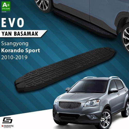 S-Dizayn Ssangyong Korando Sport Evo Siyah Yan Basamak 203 Cm 2010-2019 A+ Kalite