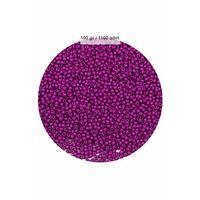 Fuşya Renk 4 mm Yaklaşık 1100 adet / 100 gram Cam Boncuk Oya Yazma Bileklik ve Kolye