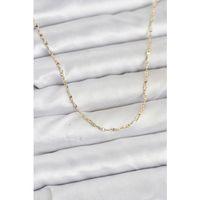 CM 14K Gold Renk Gemici Zincir Model 60 cm Kadın Kolye