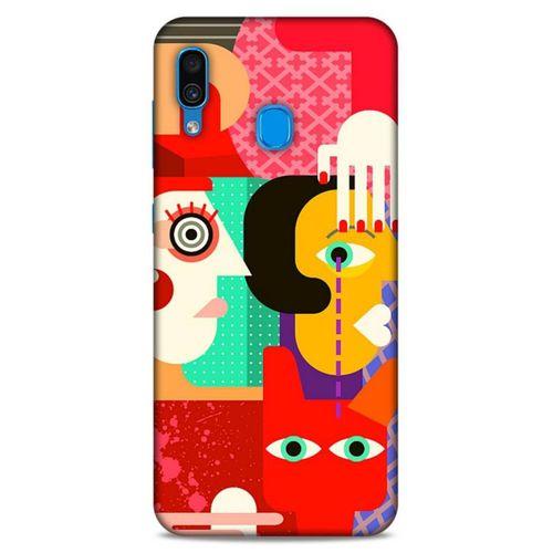 Lopard Samsung Galaxy A30 Uyumlu Kılıf Soyut Sanat (15) Baskılı Antişok Kılıf