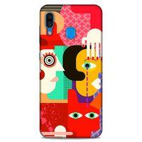Lopard Samsung Galaxy A30 Uyumlu Kılıf Soyut Sanat (15) Baskılı Antişok Kılıf