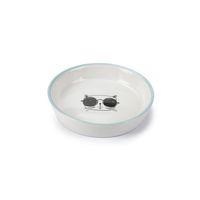 Beeztees Kedi Mama Su Kabı, Seramik, Beyaz, 16cm, 300ml