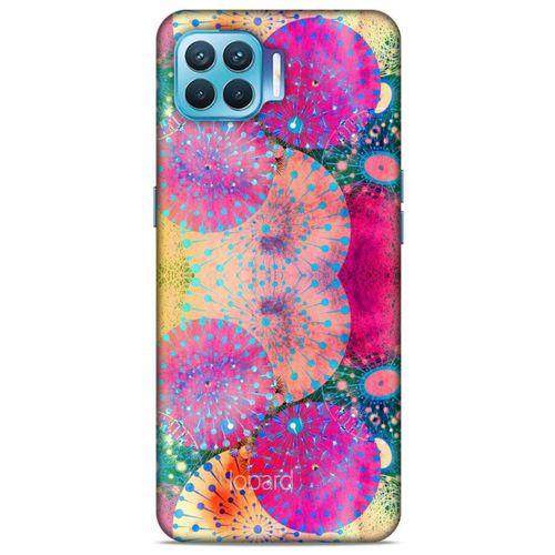 Oppo Reno 4 Lite Kılıf Pastel Renkler (47) Crystal Flex Kılıf Fuşya Sarı