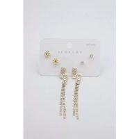 Çoklu Set Küpe - Altın