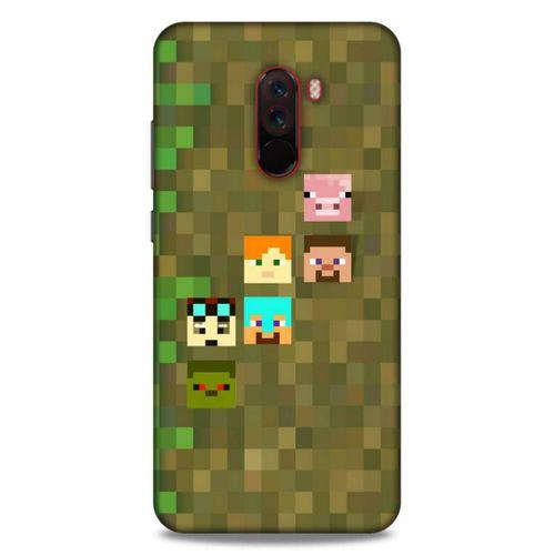 Lopard Xiaomi Pocophone F1 Uyumlu Kılıf PiXel (14) Lansman Kılıf Minecraft Karakterleri