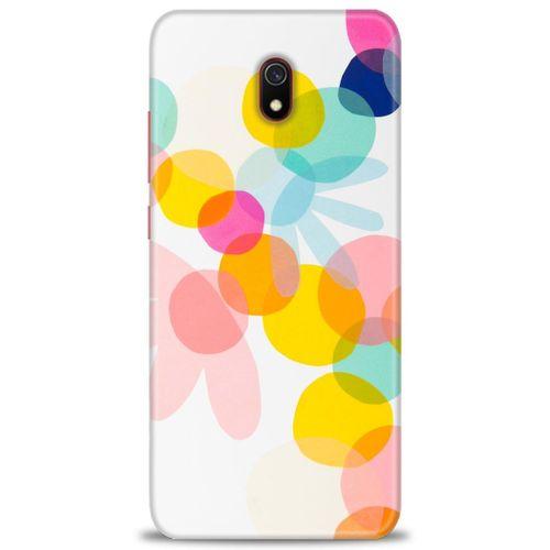 Xiaomi Redmi 8A Kılıf HD Baskılı Kılıf - Color Flowers + Tam Ekran Koruyucu