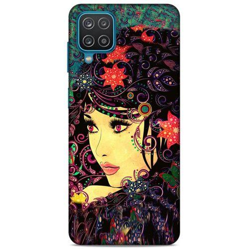 Lopard Samsung Galaxy A12 Uyumlu Kılıf Sürreal Yüzler ♀ (41) Tank Kılıf Baskılı