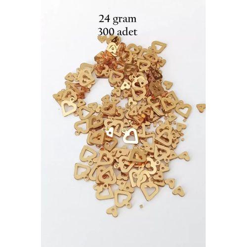 Oya Abiye Bileklik Kolye Pleksi Metalik Plastik Pul Altın Renk 24 gram 300 adet - BNC548