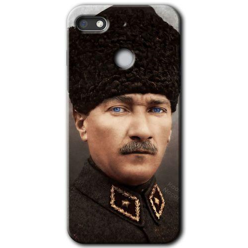 General Mobile GM 8 Go HD Baskılı Kılıf + 9D Tam Ekran Koruyucu - Başkomutan Atatürk