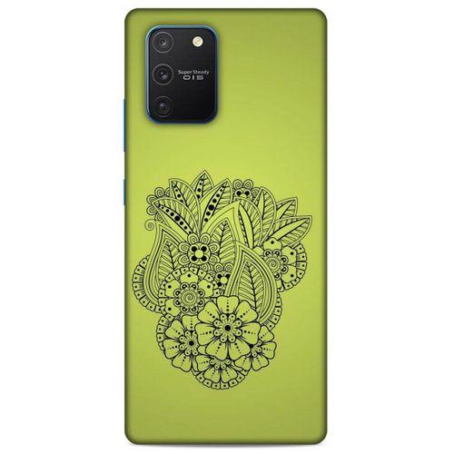 Lopard Samsung Galaxy S10 Lite Uyumlu Kılıf Tattoo's (40) Fit Silikon Kılıf Çiçek Dövmesi