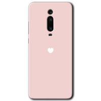 Xiaomi Mi 9T Kılıf Baskılı Kapak - Sade Kalp +Tam Kaplayan Mat Seramik